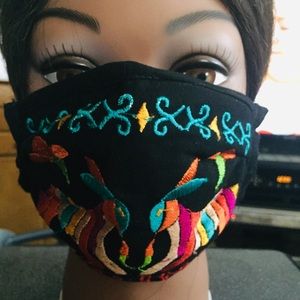 “Authentic Mexican” handmade embroidered facemask!